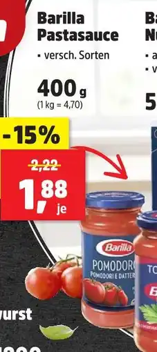 Thomas Philipps Barilla pastasauce Angebot