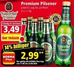Norma Klosterhof Pilsener Angebot