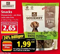 Norma Roy GOURMET Snacks Angebot