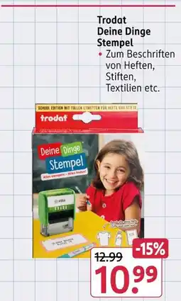 Rossmann Trodat deine dinge stempel Angebot