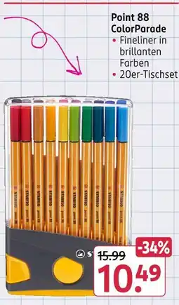 Rossmann Stabilo point 88 colorparade Angebot