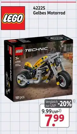 Rossmann Lego gelbes motorrad Angebot