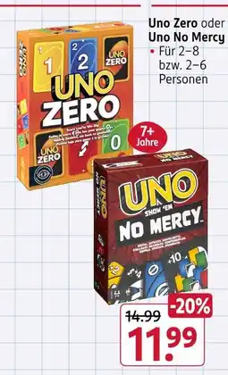 Rossmann Uno uno zero oder uno no mercy Angebot