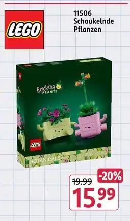 Rossmann Lego schaukelnde pflanzen Angebot