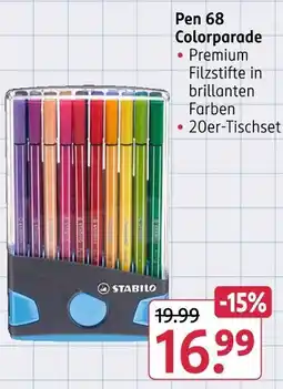 Rossmann Stabilo pen 68 colorparade Angebot