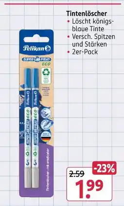 Rossmann Pelikan tintenlöscher Angebot