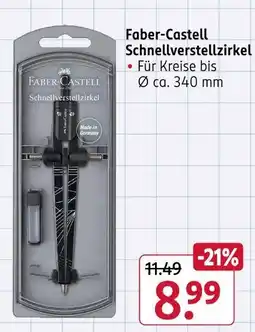 Rossmann Faber-castell schnellverstellzirkel Angebot