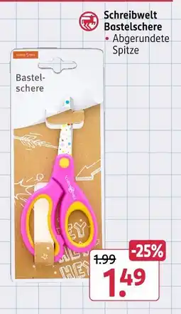 Rossmann Schreibwelt bastelschere Angebot