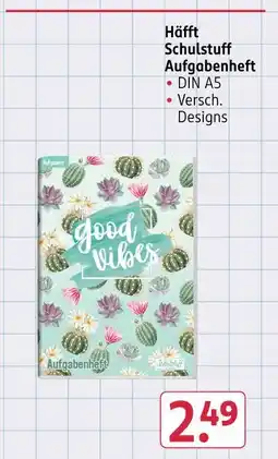 Rossmann Häfft schulstuff aufgabenheft Angebot