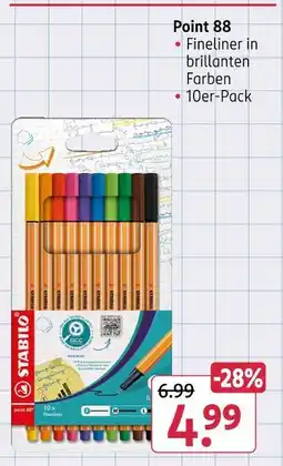 Rossmann Stabilo point 88 Angebot