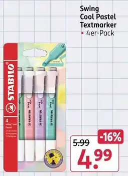 Rossmann Stabilo swing cool pastel textmarker Angebot