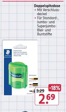 Rossmann Staedtler doppelspitzdose Angebot