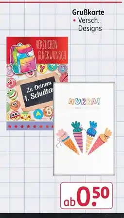 Rossmann Grußkarte Angebot