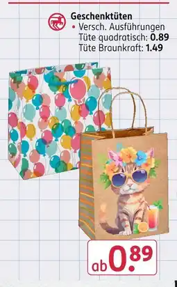 Rossmann Geschenktüten Angebot
