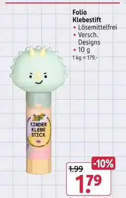 Rossmann Folia klebestift Angebot