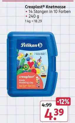 Rossmann Pelikan creaplast knetmasse Angebot