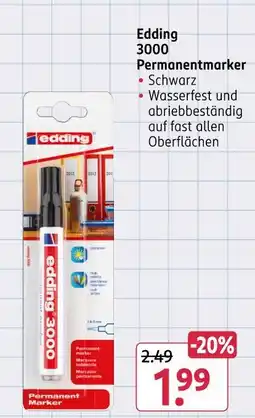 Rossmann Edding 3000 permanentmarker Angebot