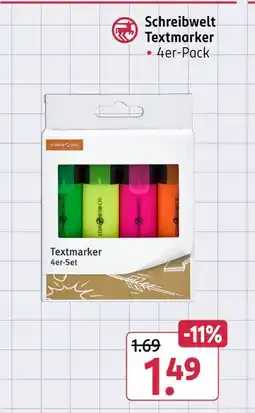 Rossmann Schreibwelt textmarker Angebot