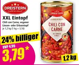 Norma DREISTERN XXL Eintopf Chili con Carne, veganer Linsen- oder Erbsentopf Angebot