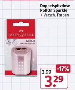 Rossmann Faber-castell doppelspitzdose rollon sparkle Angebot