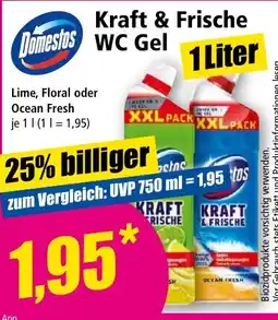 Norma Domestos Kraft & Frische WC Gel Angebot