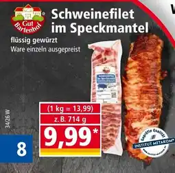 Norma Schweinefilet im Speckmantel Gut Bartenhofer Angebot