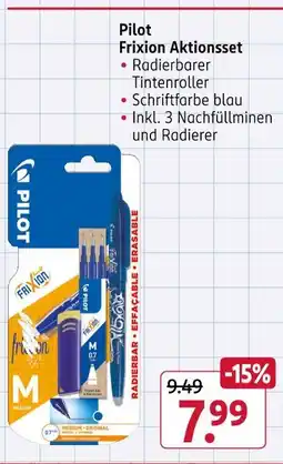 Rossmann Pilot frixion aktionsset Angebot
