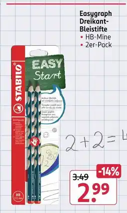 Rossmann Stabilo easygraph dreikant-bleistifte Angebot