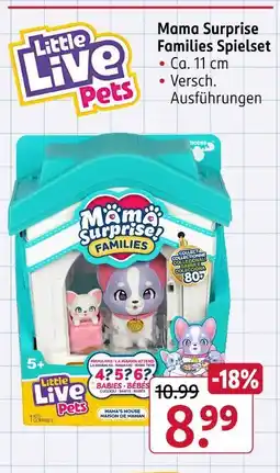 Rossmann Little live pets mama surprise families spielset Angebot