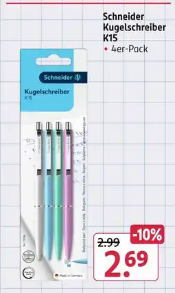 Rossmann Schneider kugelschreiber k15 Angebot