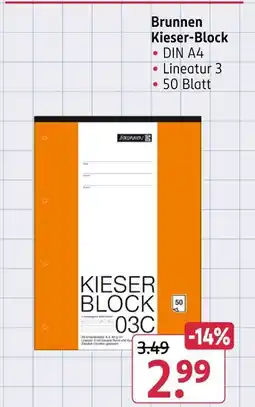 Rossmann Brunnen kieser-block Angebot