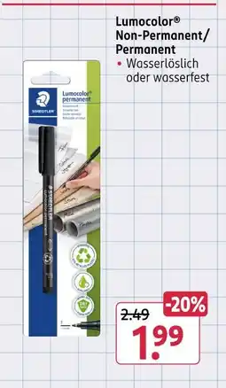 Rossmann Staedtler lumocolor non-permanent/permanent Angebot