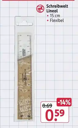 Rossmann Schreibwelt lineal Angebot