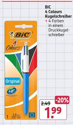 Rossmann Bic 4 colours kugelschreiber Angebot