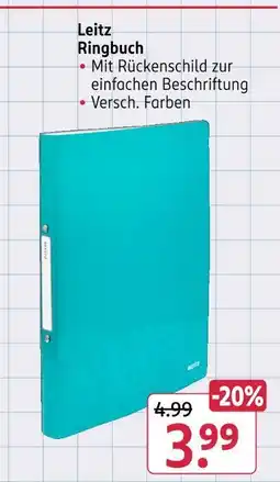Rossmann Leitz ringbuch Angebot