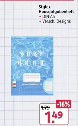 Rossmann Stylex hausaufgabenheft Angebot
