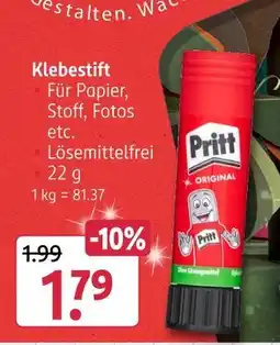 Rossmann Pritt klebestift Angebot