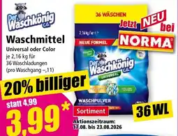 Norma Der Waschkönig C.G. Waschmittel Angebot