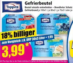 Norma Gefrierbeutel Toppits Angebot