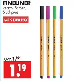 Wreesmann Stabilo fineliner Angebot