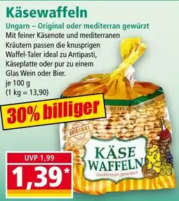 Norma Käse Waffeln Angebot