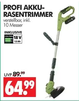 Wreesmann Profi akku-rasentrimmer Angebot
