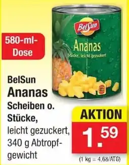 Zimmermann BelSun Ananas Scheiben o. Stücke Angebot