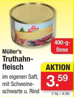 Zimmermann Müller's Truthahn-fleisch Angebot