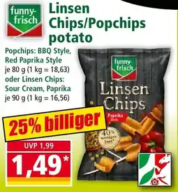Norma funny-frisch Linsen Chips Angebot