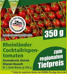 Norma Rheinländer Cocktailrispentomaten Angebot