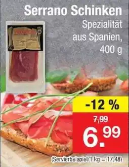 Zimmermann Serrano Schinken Angebot