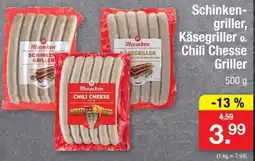 Zimmermann Meemken Schinken-Griller, Käsegriller o. Chili Cheese Griller Angebot