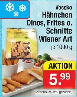 Zimmermann Vossko Hähnchen Dinos, Frites o. Schnitte Wiener Art Angebot