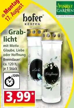 Norma hofer Kerzen Grablicht Angebot